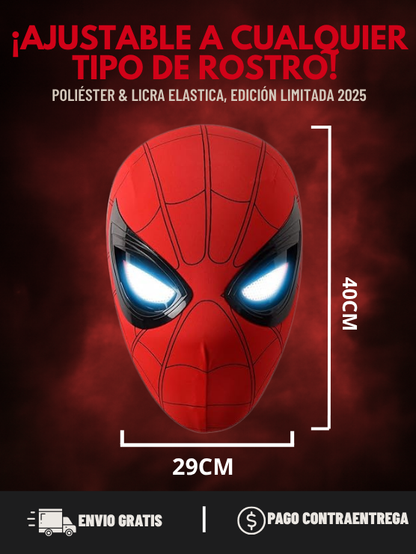 Mascara Halloween Spiderman con ojos movibles + 🎁 1 Mes Disney Plus