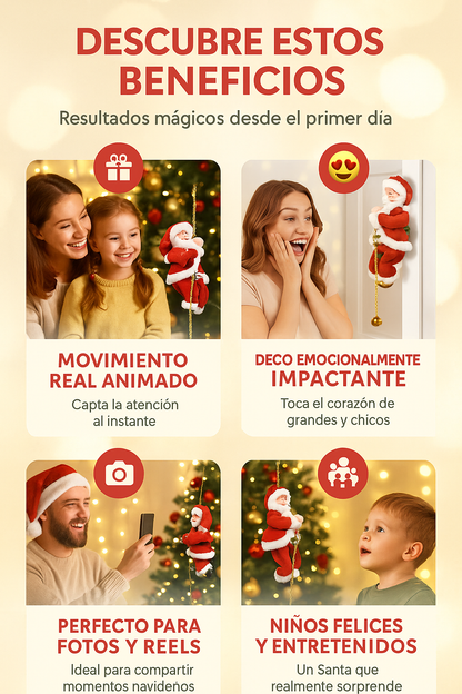 Decoración sube y baja Papá Noel - 🎁Pide hoy y participa por bono de 200.000🎁