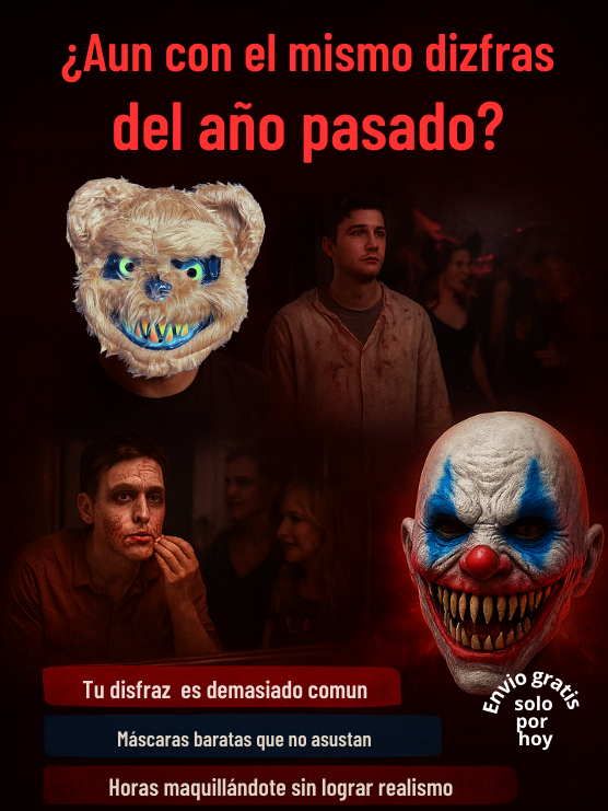 Mascara Payaso Hiperrealista - Edición Limitada 2025