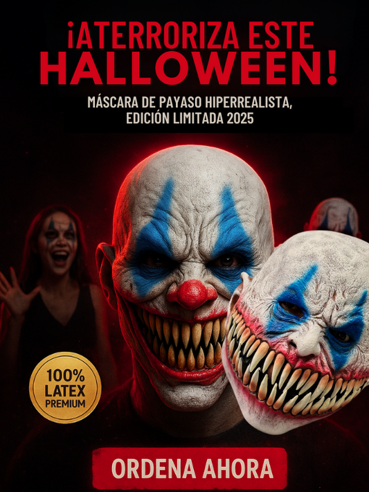 Mascara Payaso Hiperrealista - Edición Limitada 2025